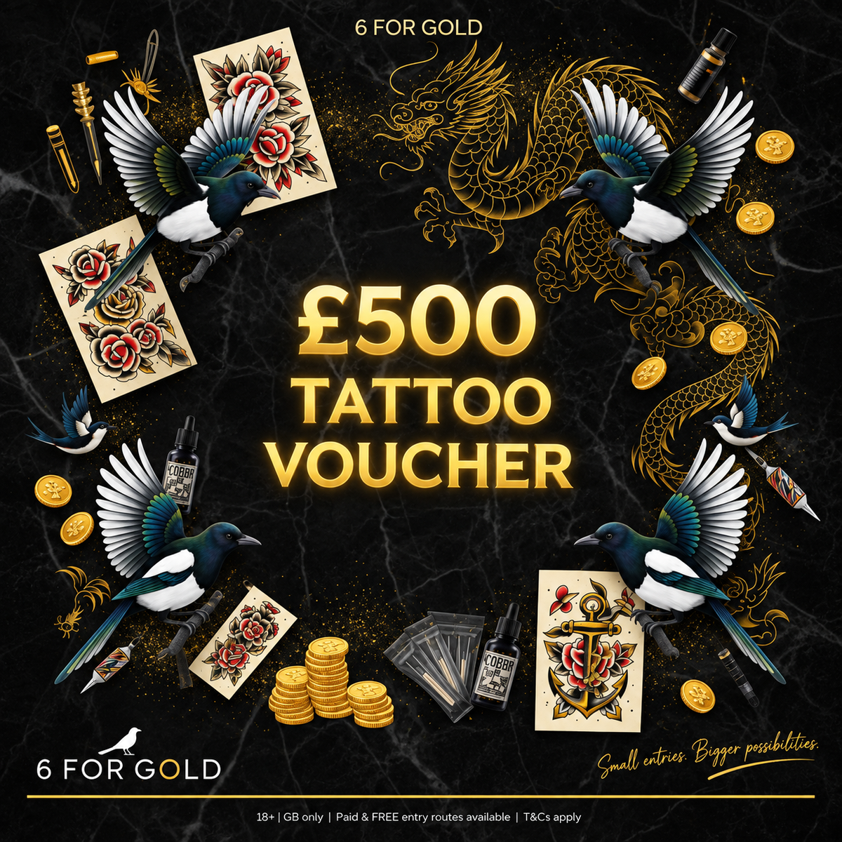 Win a £500 Tattoo Voucher