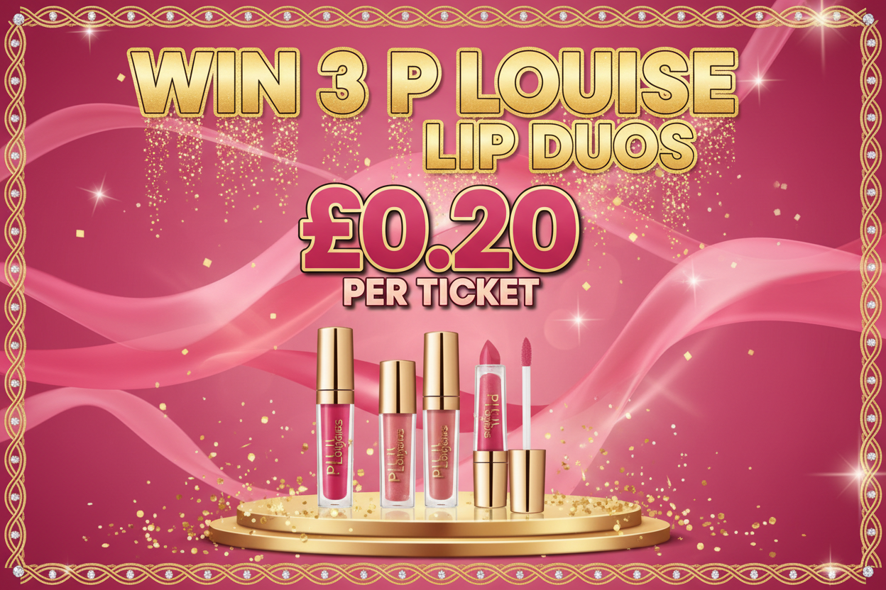 P Louise Lip Duo Raffle Banner