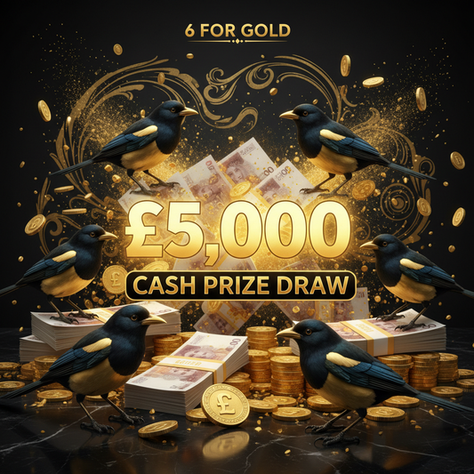 £5,000 Cash Prize Draw - 6 Magpies