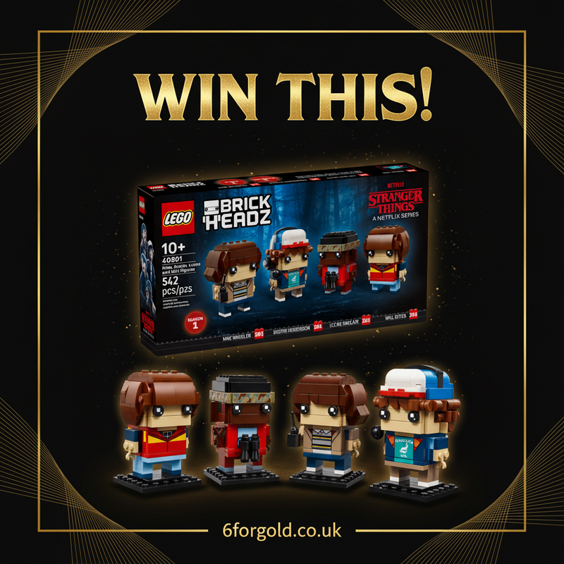Win LEGO BrickHeadz Stranger Things - Mike, Dustin, Lucas & Will