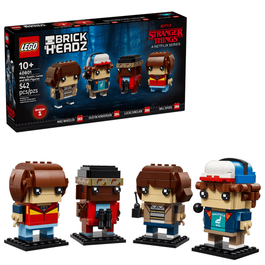 Win LEGO BrickHeadz Stranger Things - Mike, Dustin, Lucas & Will