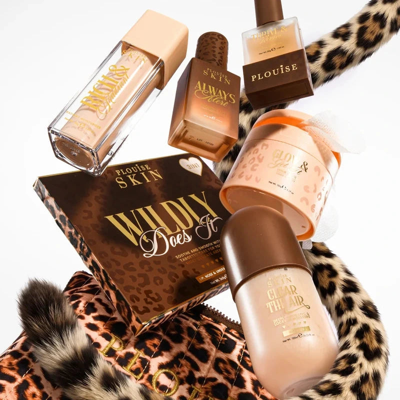 Win P. Louise Cheetah Soft Savage Refresh & Renew Skincare Set