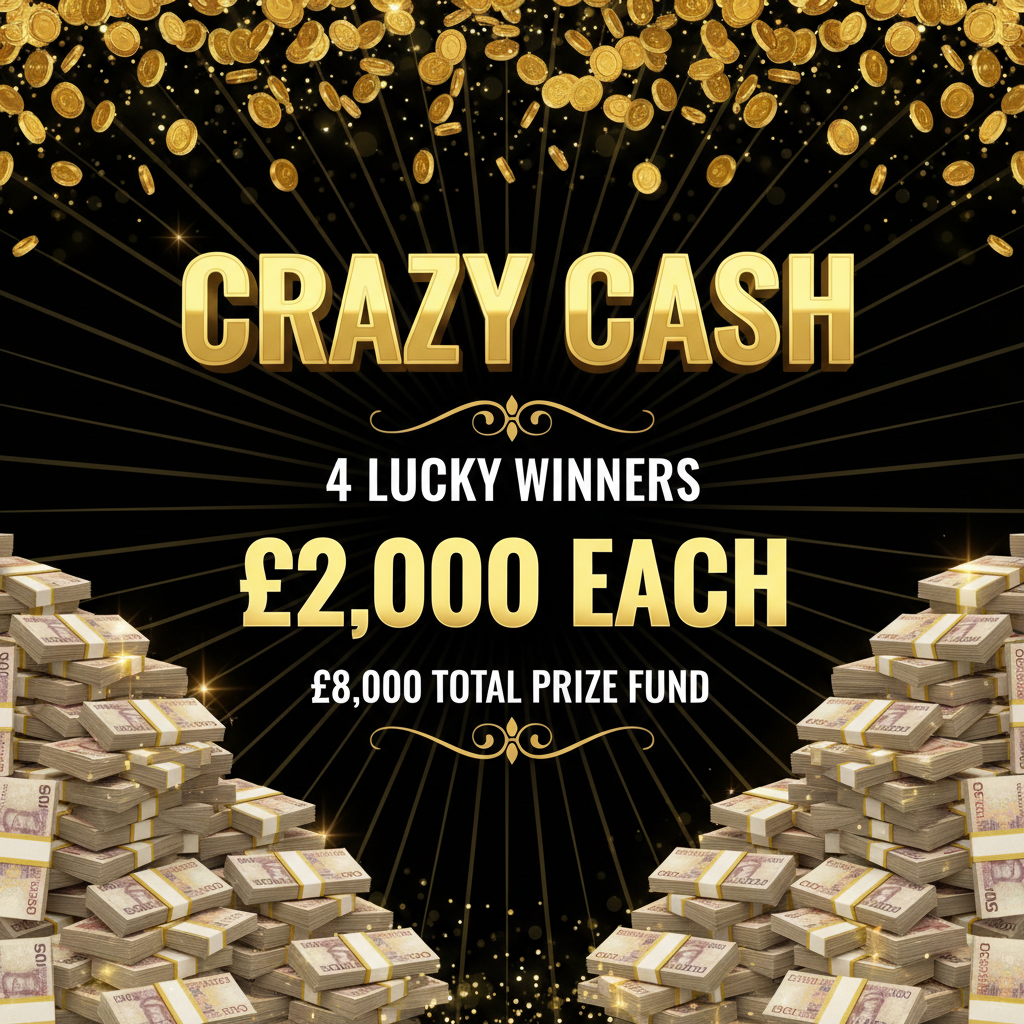 Crazy Cash Detailed Square Banner
