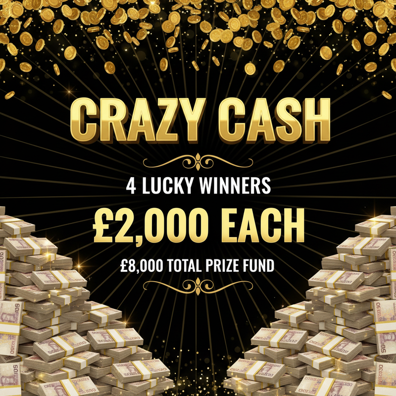 Crazy Cash Detailed Square Banner