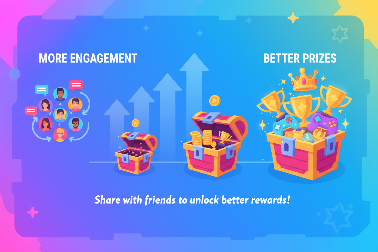 Engagement equals better prizes infographic