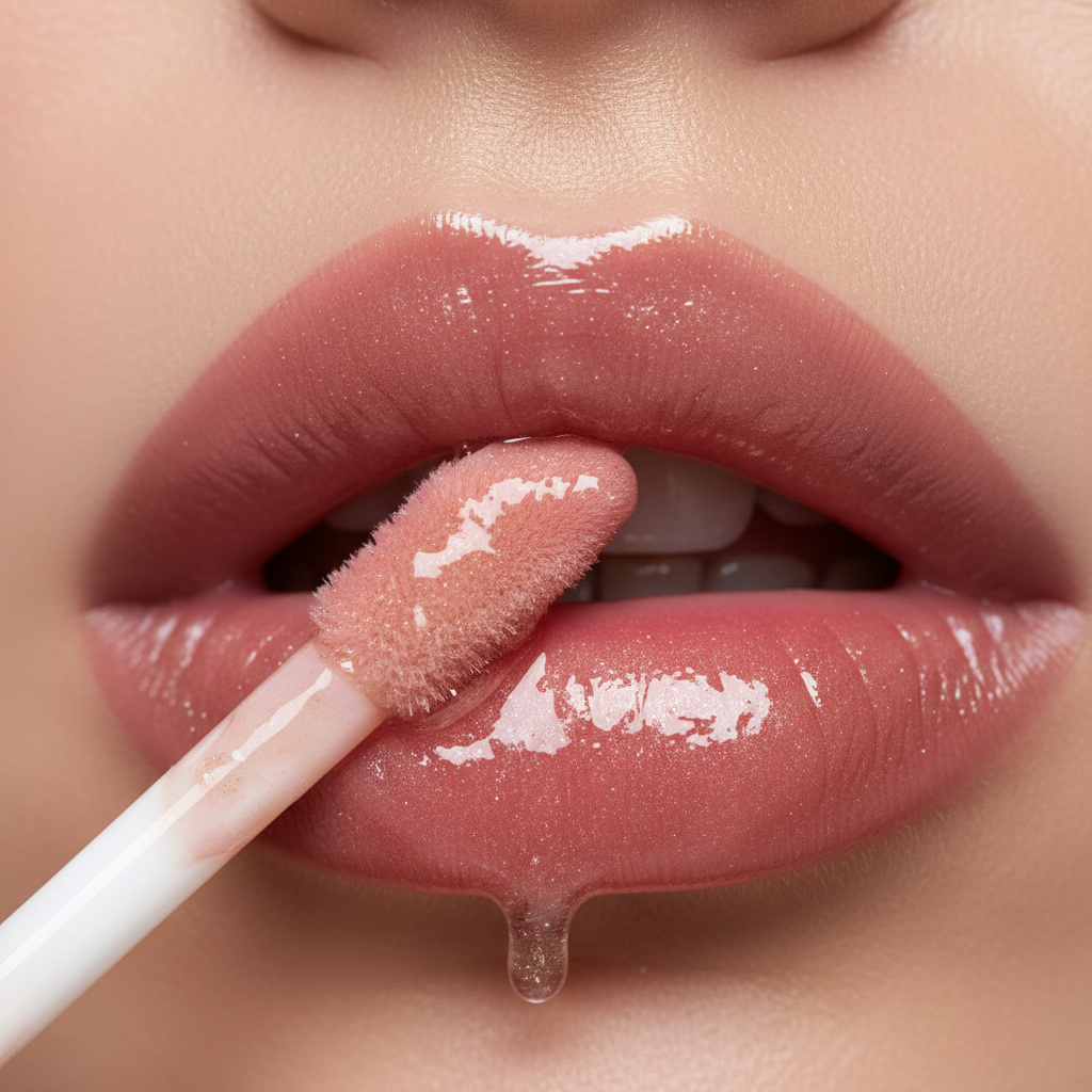 Glossy Lips Close-up