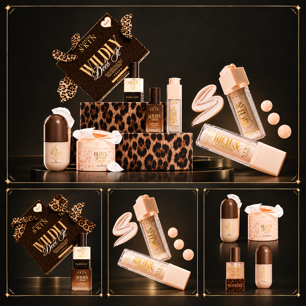 P. Louise skincare collage