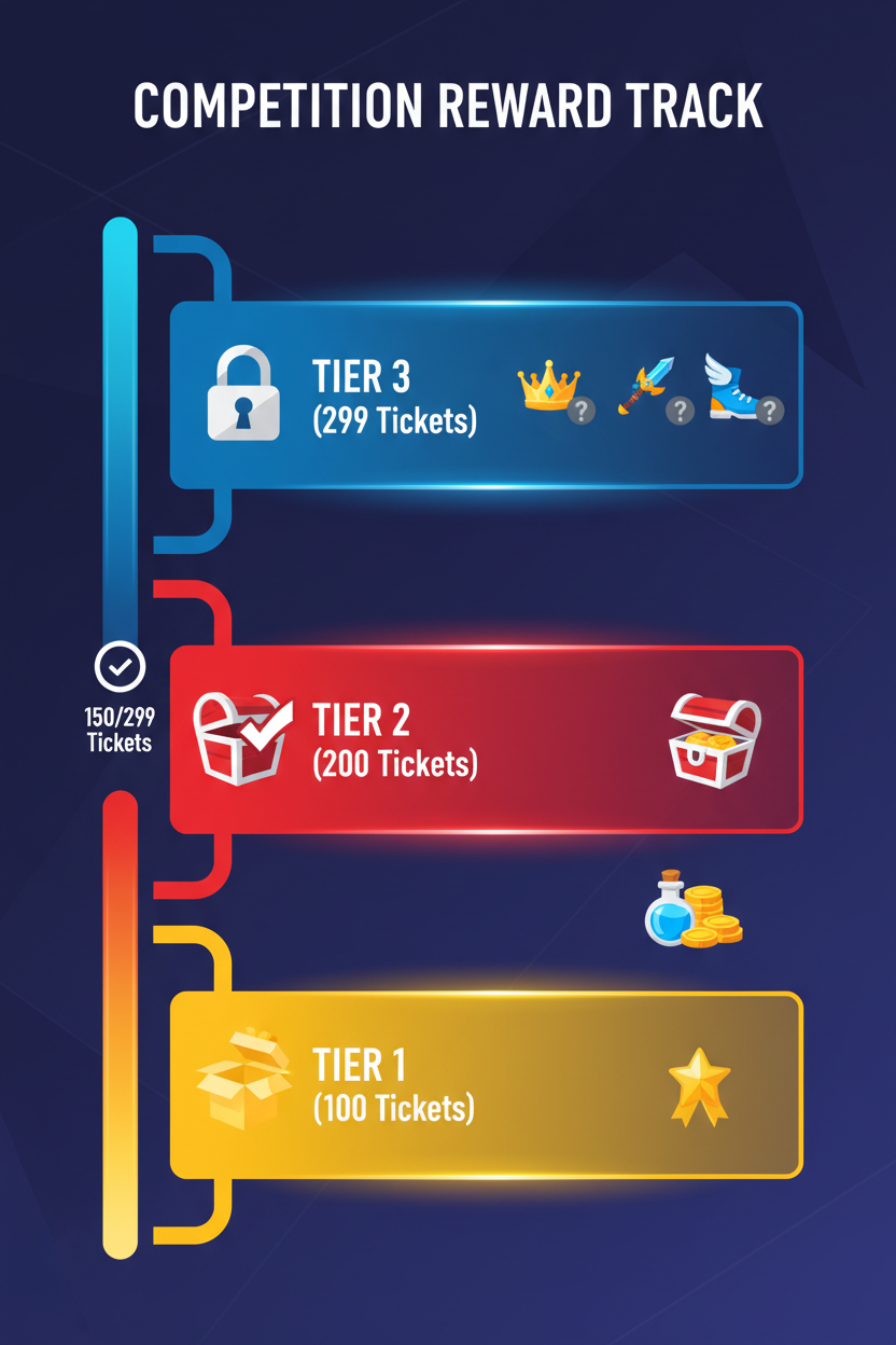 Prize tier progress tracker