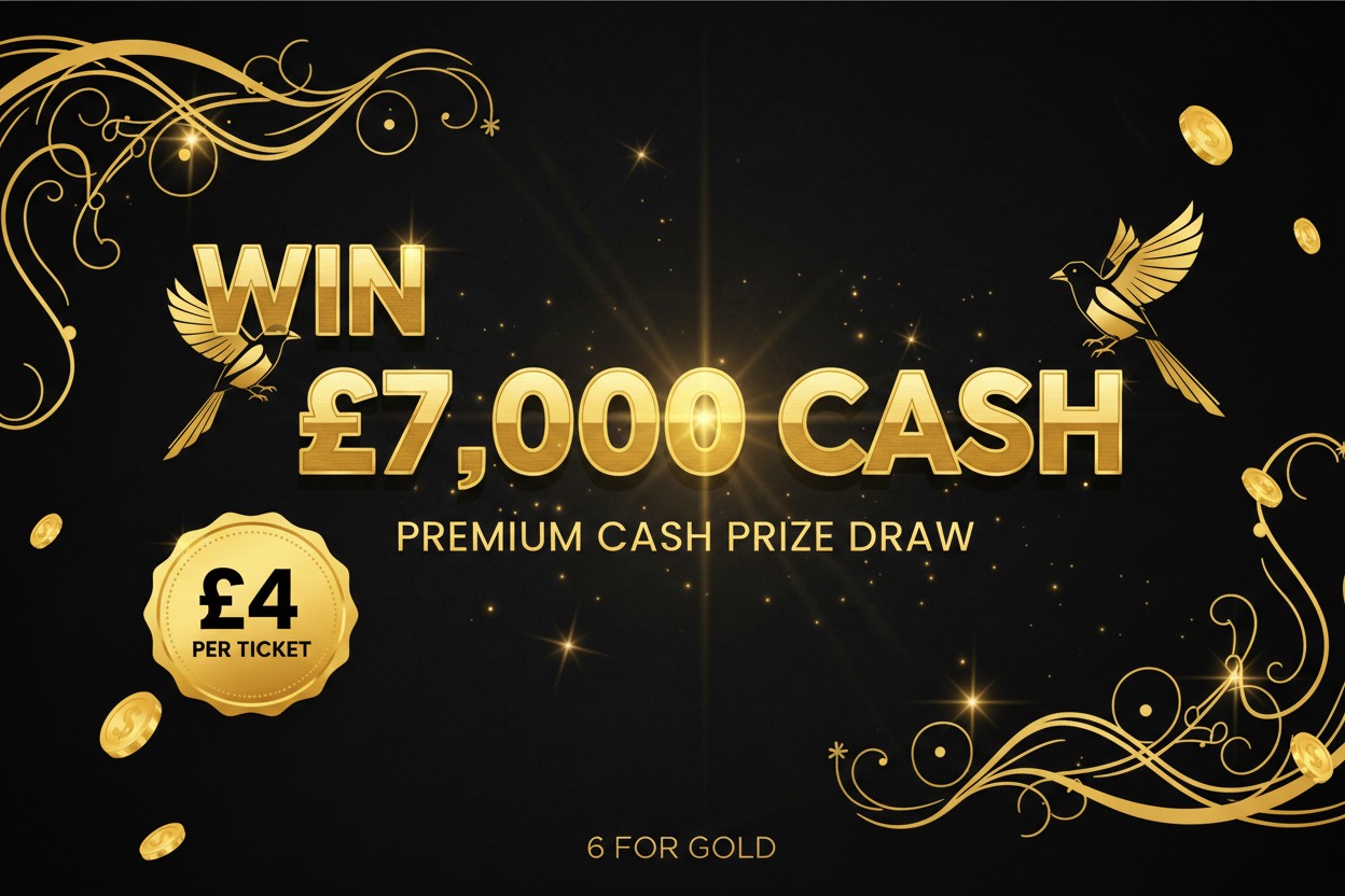 Win £7,000 cash – UK online competition at 6 For Gold